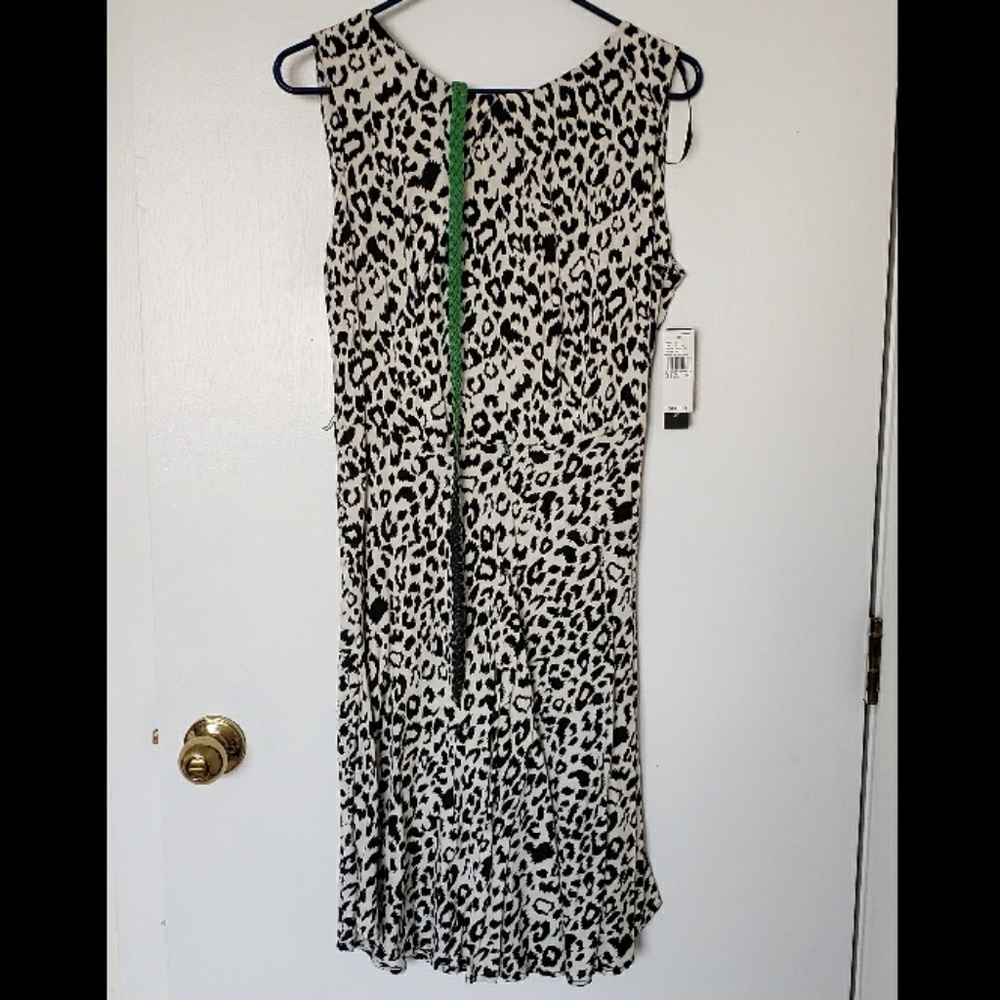 NWT Black and White Leopard Print Dress